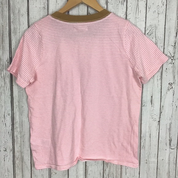 MADEWELL Supima cotton striped essential ringer tee women’s small - Picture 4 of 6